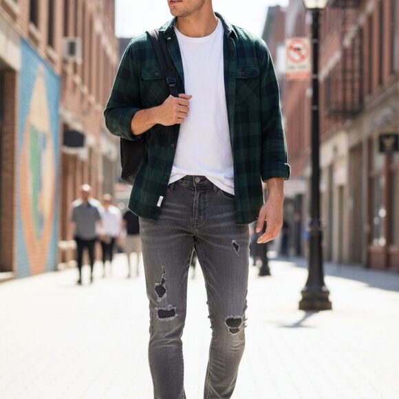 American Eagle Men’s Black Jeans – Airflex 360 – 32x32 – Athletic Skinny Fit - Picture 6 of 6